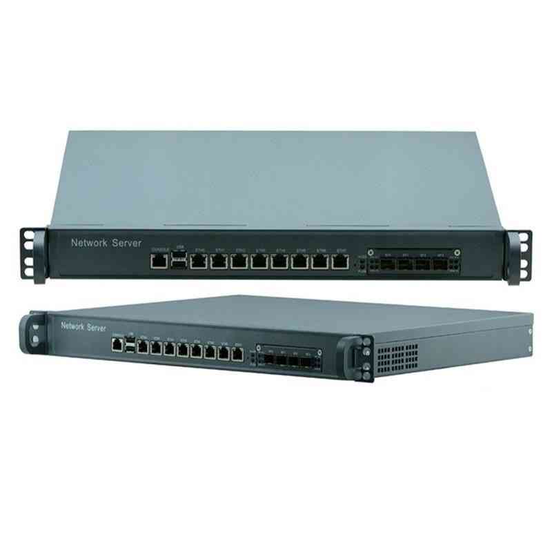 8 Lan Port 1u Network Appliance Firewall With 4*sfp 1000mps Fiber Port