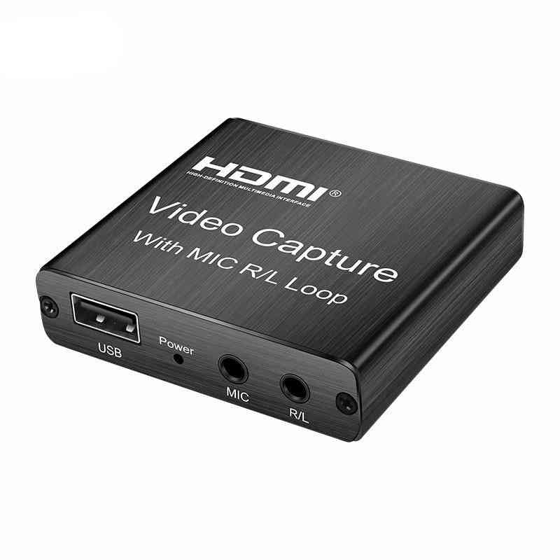 4k videoinspelningskort för live streaming hdmi-kompatibel till USB