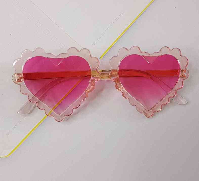 Kids fashion heart love cure pink aurinkolasit