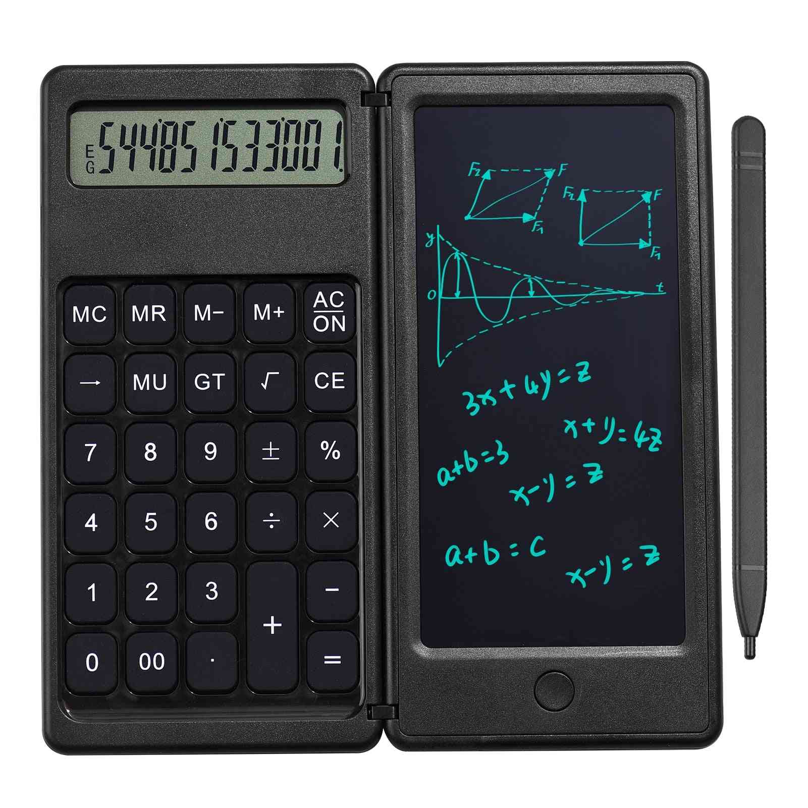 Foldable Calculator, Lcd Writing Tablet, Digital Drawing Pad