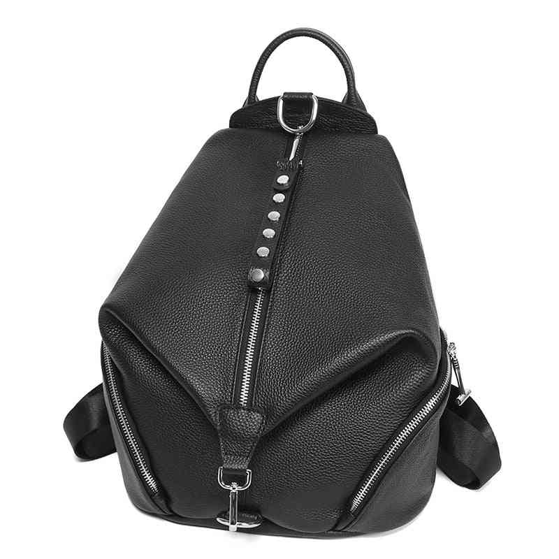 Anti-theft Women Backpacks,  Genuine Leather, Travel Large Capacity, Schoolbag For
