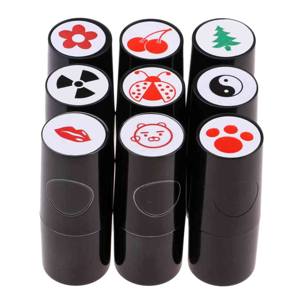 Hurtigtørrende golfbold stempelmarkør, symbol aftryk, stamper forskellige designs