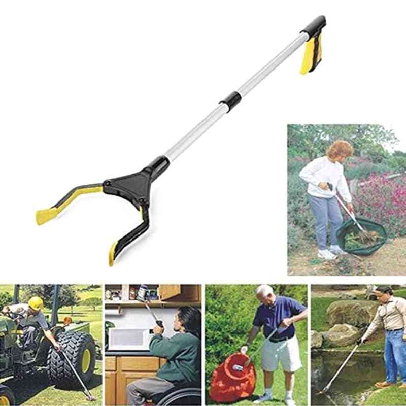 Foldable Curved Handle Garbage Clip Portable Pickup Tool