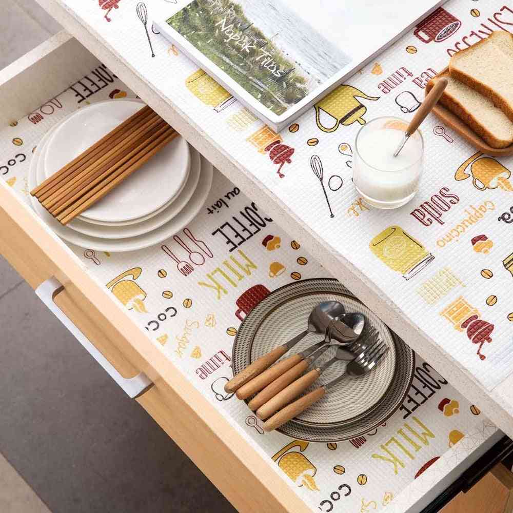 Kitchen Drawer Liner Cabinets Pad, Paper Cupboard Placemat, Household Wardrobe Pad, Thick, Waterproof, Shelf Liner Shoes Cabinet Mat
