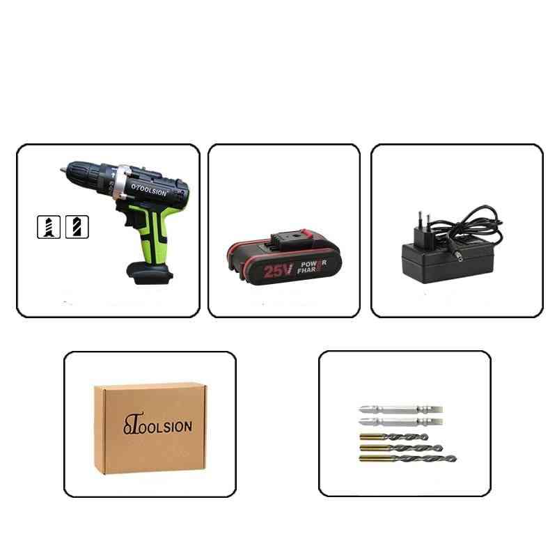 25v Electric Drill Battery Drill Power Tool Set