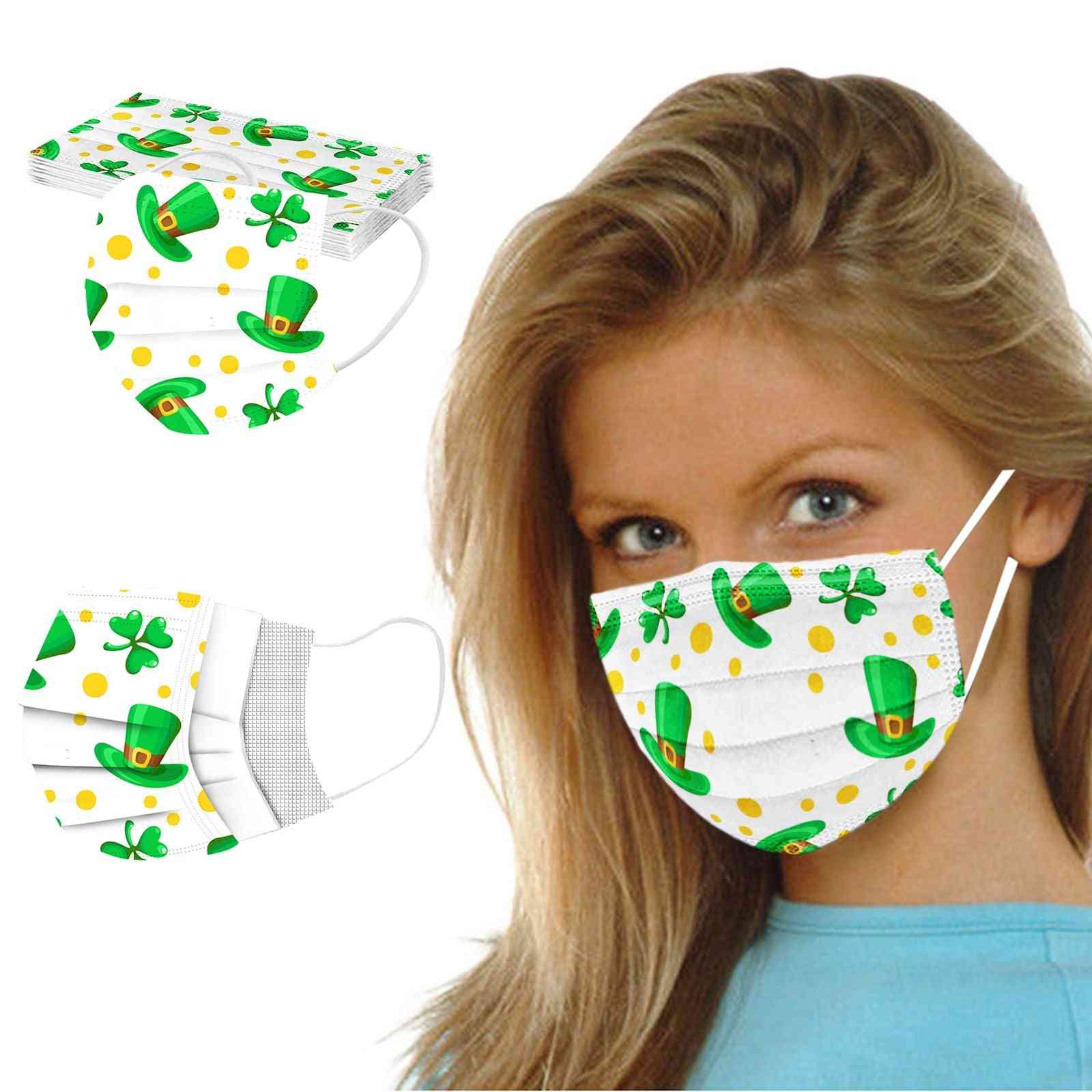 50 pezzi di tessuto non tessuto usa e getta a 3 strati di maschere per la bocca del viso personali