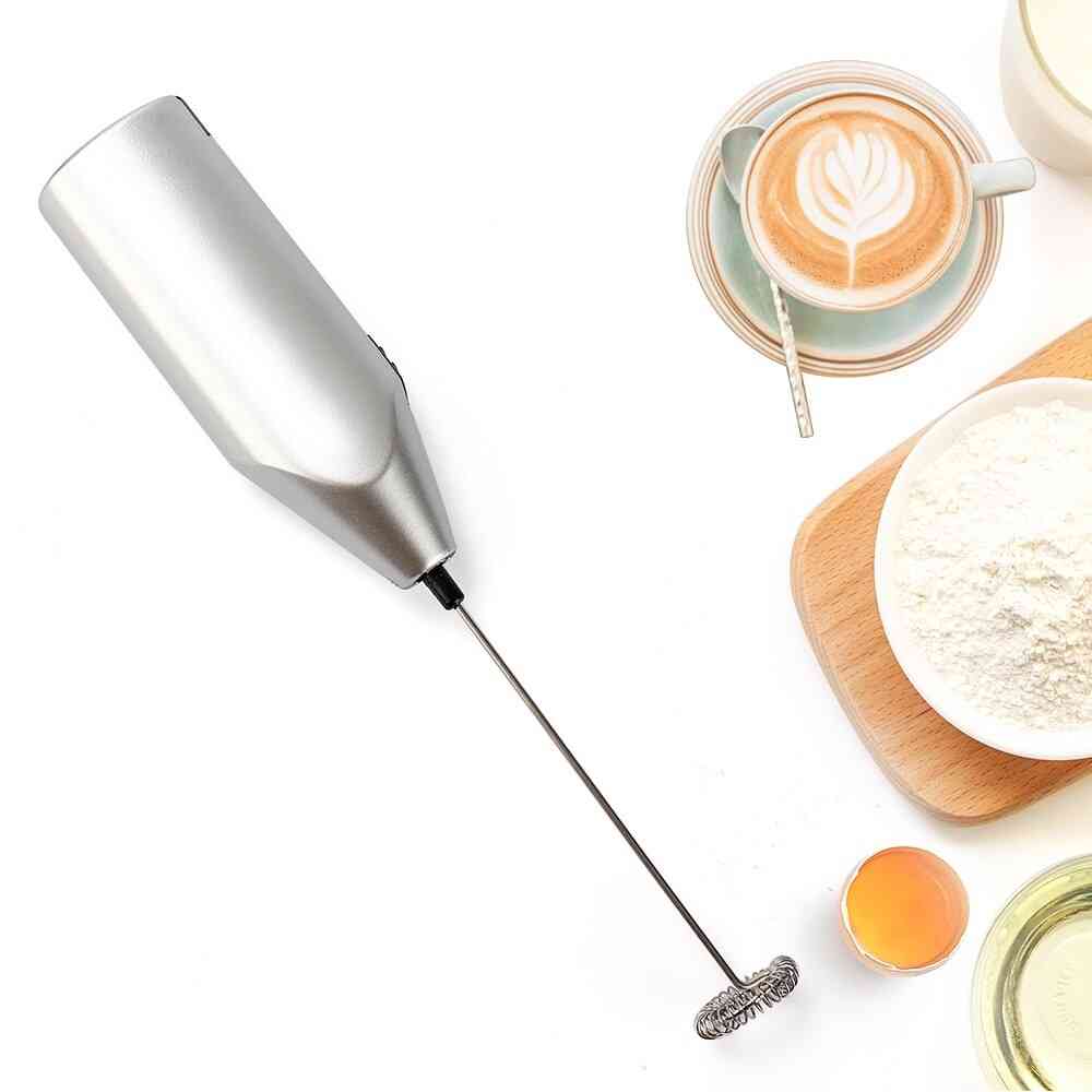 Mini Handle Stirrer Battery Operated Handheld Electric Mixer, Drink Coffee Whisk Milk, Frother, Practical Kitchen Cooking Tool