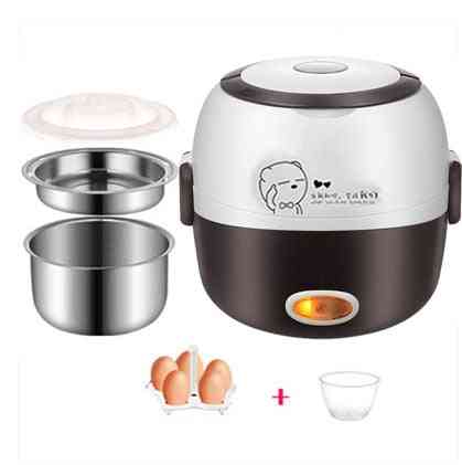 Mini Rice Cooker, Thermal Heating Electric Lunch Box, Portable Food Steamer, Cooking Container, Meal Lunchbox Warmer