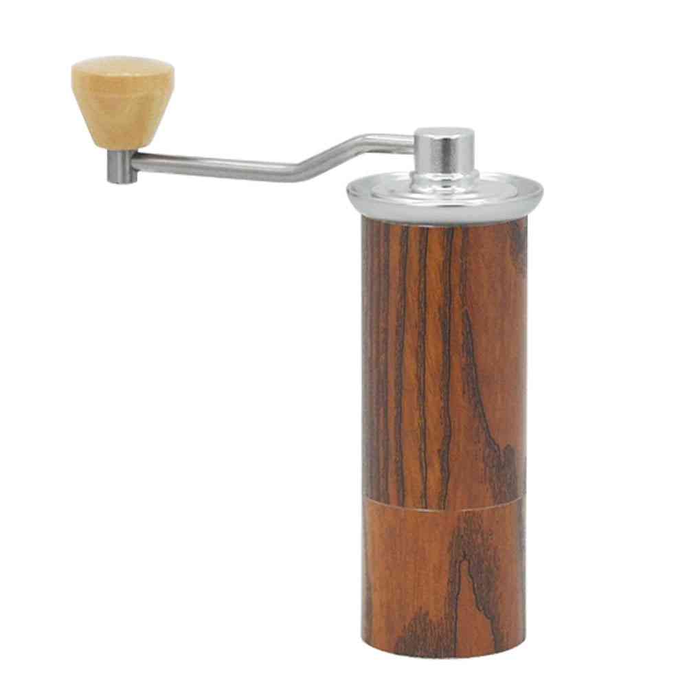 Manuell kaffekvarn i aluminium, konisk bönkvarn i rostfritt stål