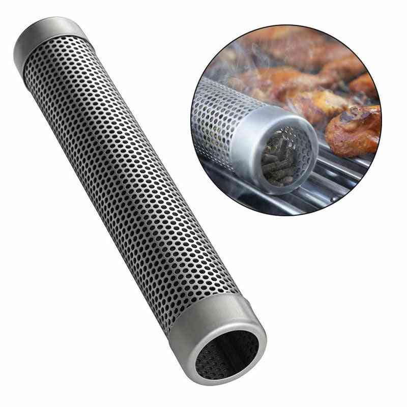 Stainless Steel Perforated Mesh, Filter Gadget, Hot Cold Smoking Round Sqaure Bbq Tube