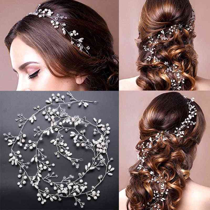 Wedding Accessories Hair Decoration Crystal Pearl Ornament For Bride