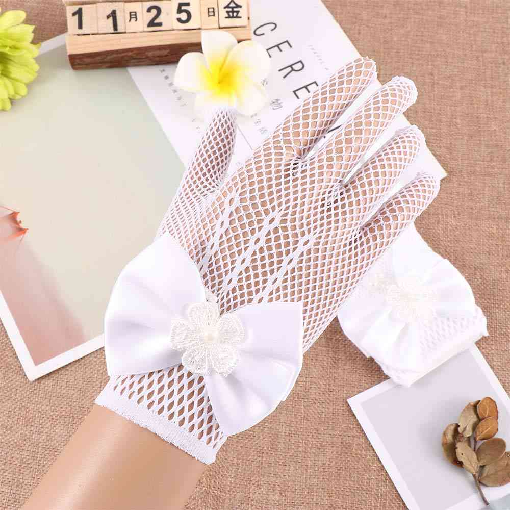 Flower Girl Dress Costume Gloves