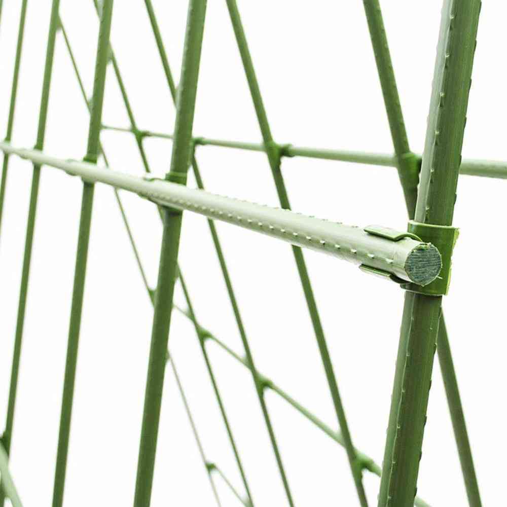 Connettore fisso per supporto per piante con clip incrociate in plastica da 10 pezzi