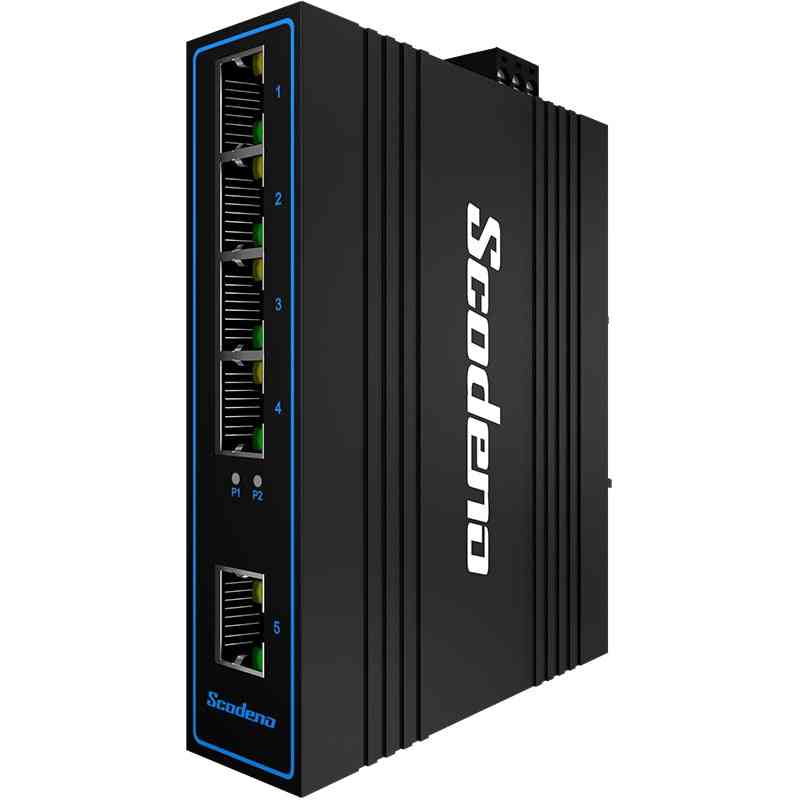 5-port Ethernet Network, Din Ip40, Outdoor Switch