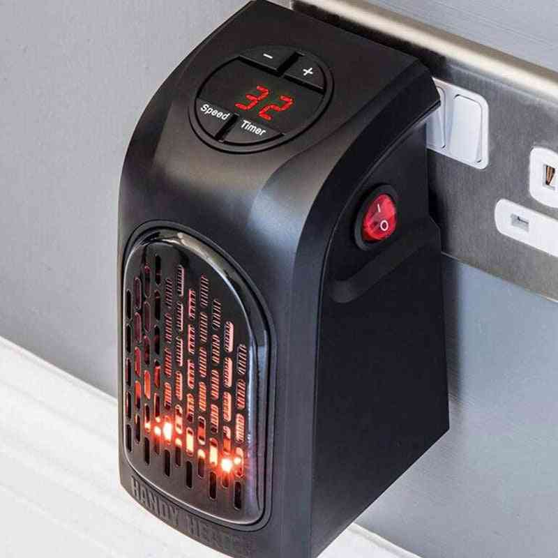 Handy Air Heater, Electric Fan Wall-outlet, Warm Blower, Room Stove, Timer