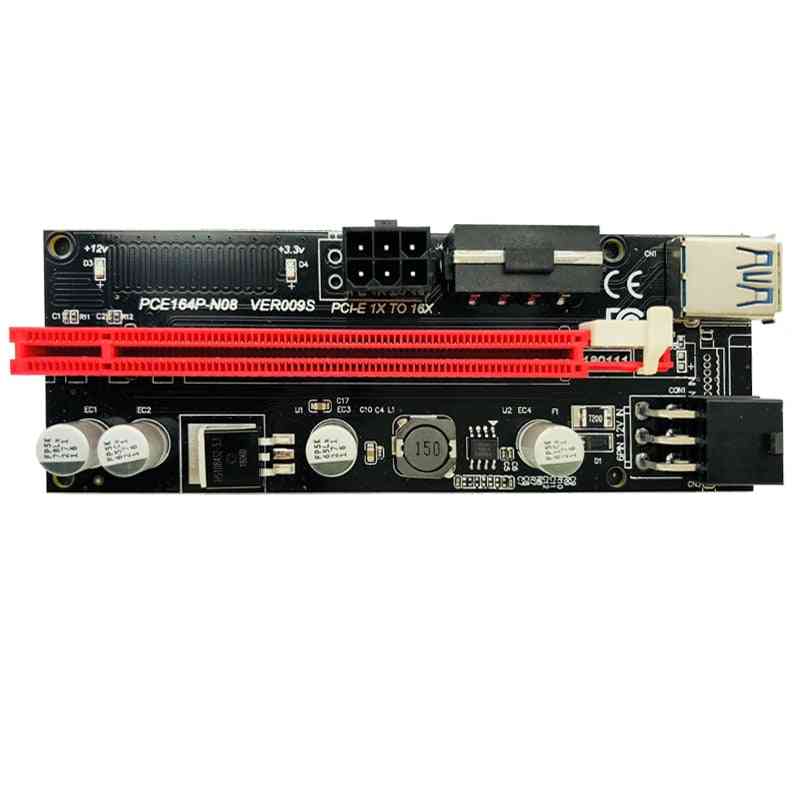 1x 4x 8x 16x Extender Riser Adapter Card Sata 15pin To 6 Pin Power Cable