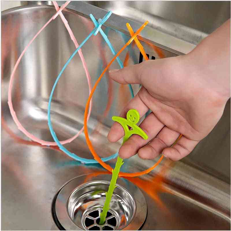 1 pc crochet de nettoyage de drain de toilette salle de bain cuisine outil utile