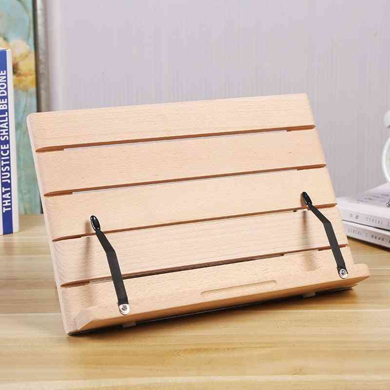 Book Stand Cookbook Recipe Holder Adjustable Foldable Tray And Page Paper Clips