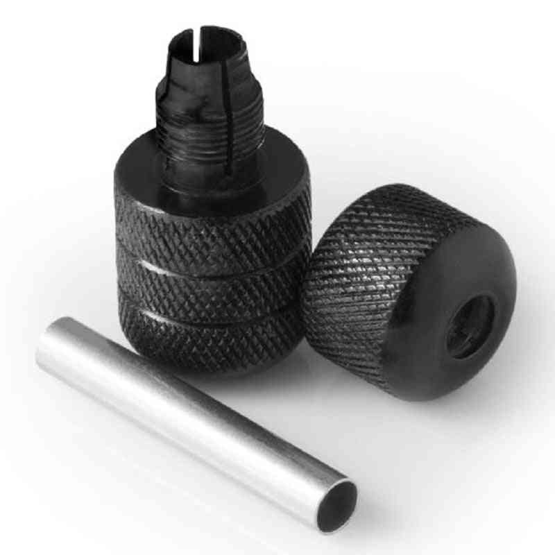 25 mm-es fekete, automatikusan záródó alumíniumötvözet tetoválógép markolatok