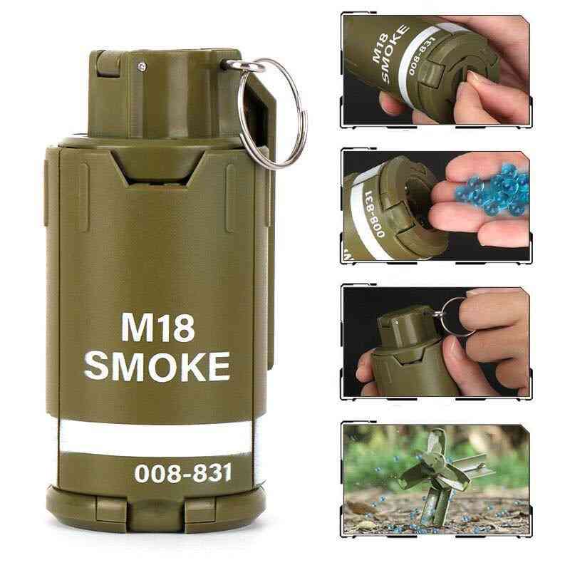 Explosion Grenade Smoke Bomb Mi8 Model Metal Pull Ring Cs Tactical Toy
