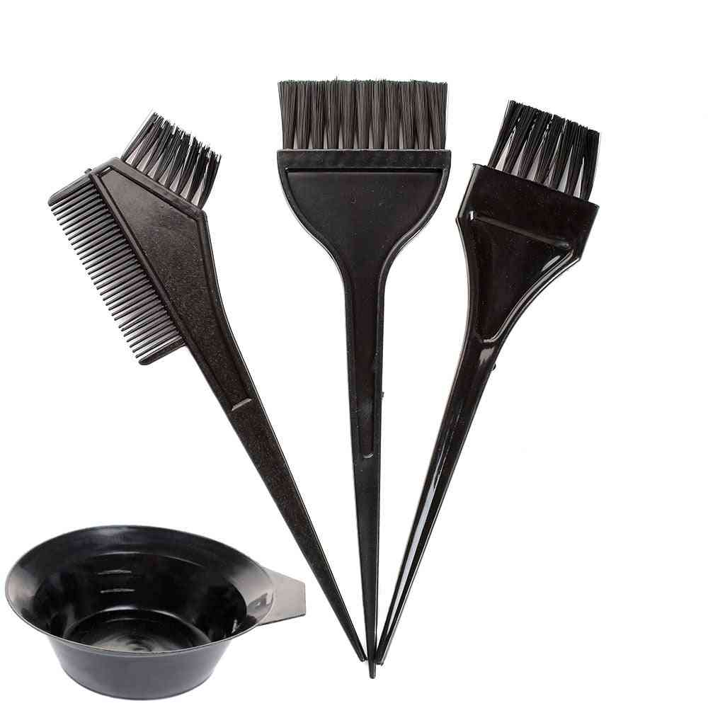 Salon Hair Color Dye Bowl Comb Brushes Tool Professional Tint Coloring Accessories High Quality Headed Brushes