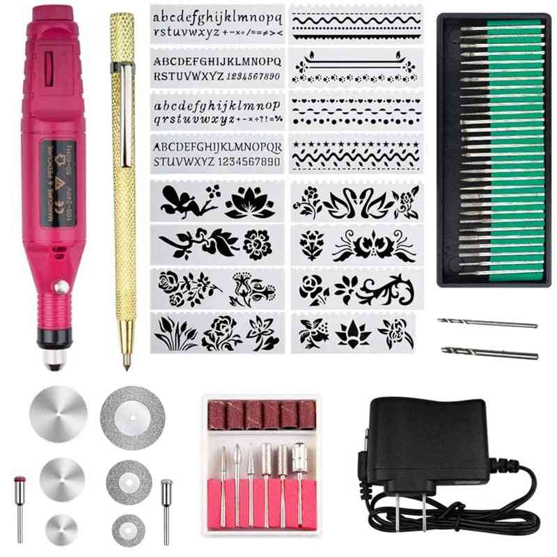 70-piece Engraving Tool Kit, Multi-function Electric Engraver Pen Diy Rotary Tool