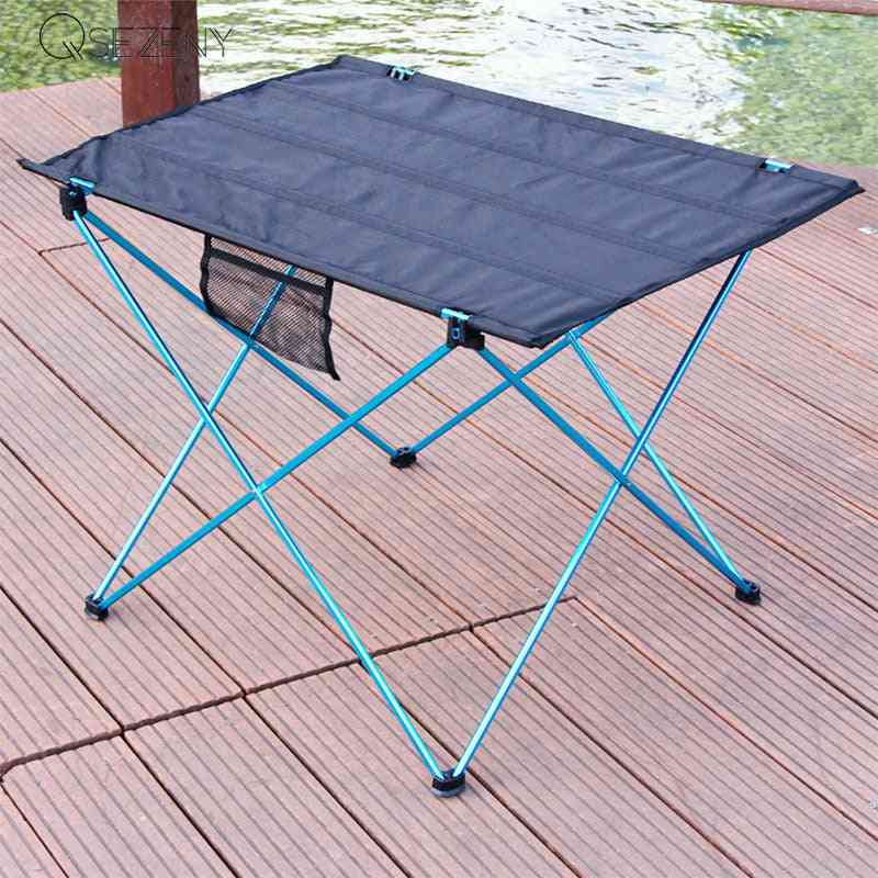 Sammenklappeligt bord udendørs møbler bærbare camping picnic computerborde ultralette skridsikre foldebord aluminiumslegering