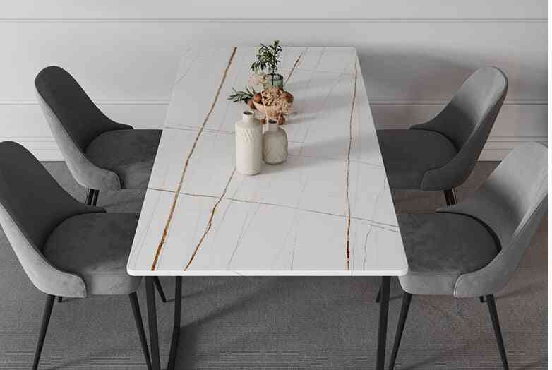 Modern- Simple Slate, Marble Dining Table