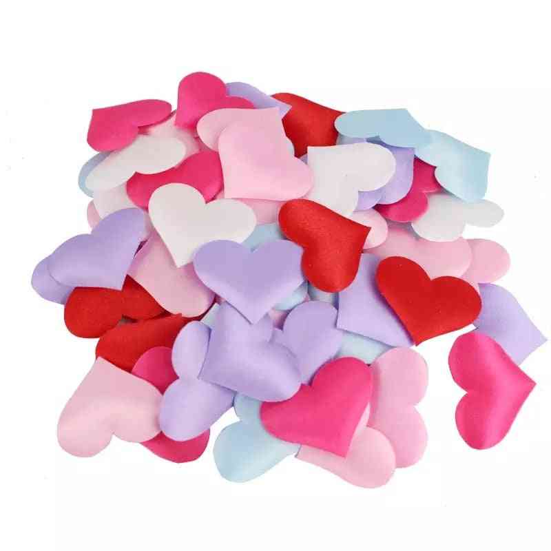 Wedding Sponge- Heart Petals Confetti, Bed Shaped Fabric, Artificial Flower