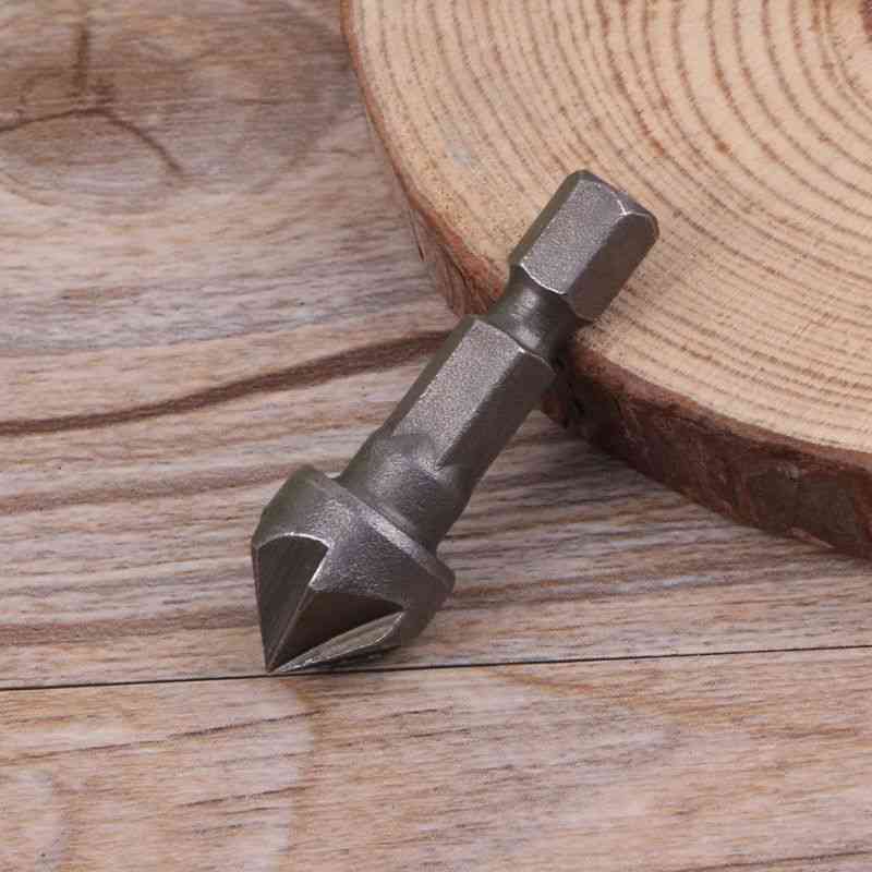 Outil de travail du bois de coupe de chanfrein d'angle de point de degré