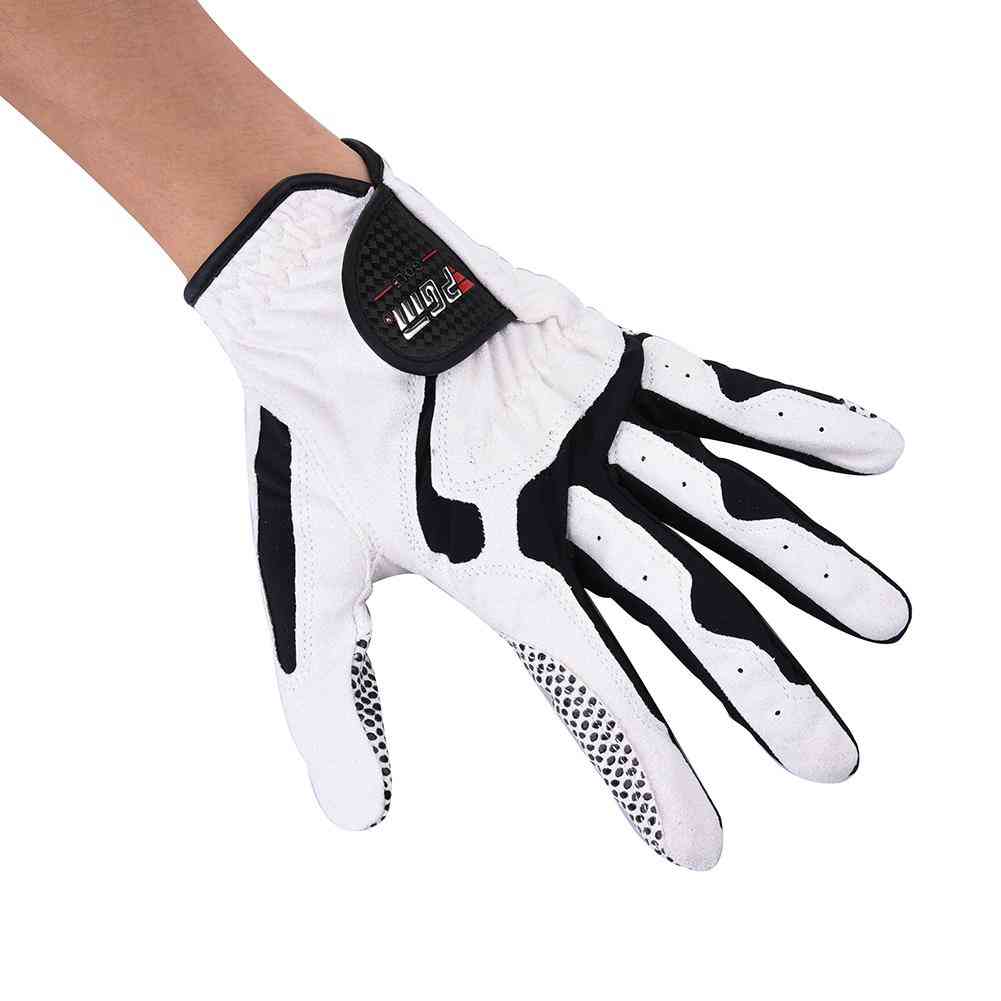 Man Left Golf Glove, Slip-resistant Granules Microfiber Gloves