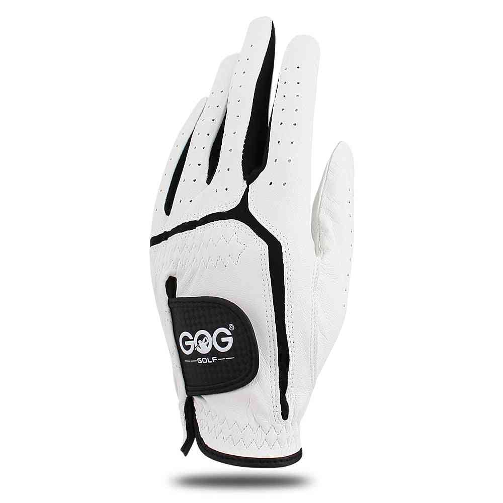 Genuine Leather Breathable Golf Gloves For Adults - Men