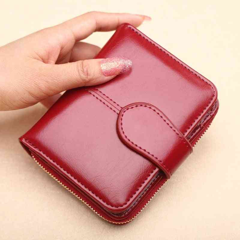 Women's Zipper & Button Purse Wallets