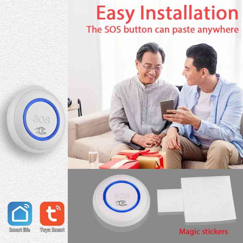 Wifi Sos Button Smart Wireless Sensor Elderly Emergency Help Alarm Switch