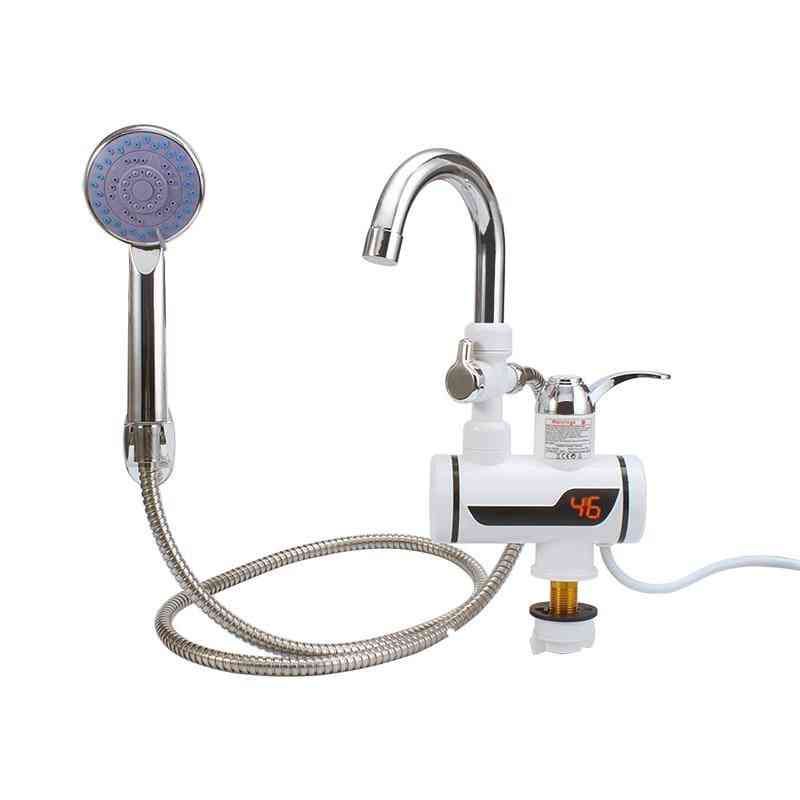 Electric- Temperature Display, Instant Hot Water Heater, Faucet Tap Shower