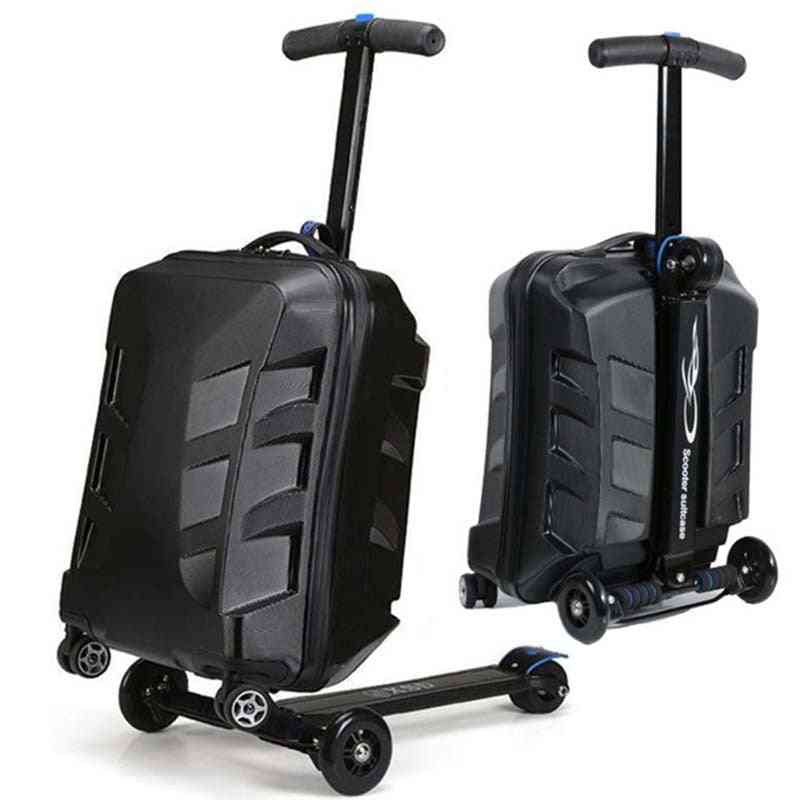 Skateboard Rolling- Trolley Suitcases, Wheel  Spinner Luggage, Women