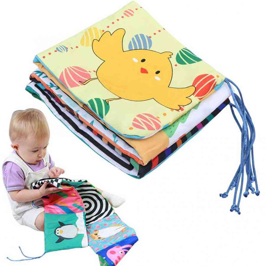 Baby Crib Bumper Cloth Book Infant Rattles Knowledge Around Multi-touch Colorful Bed Bumper