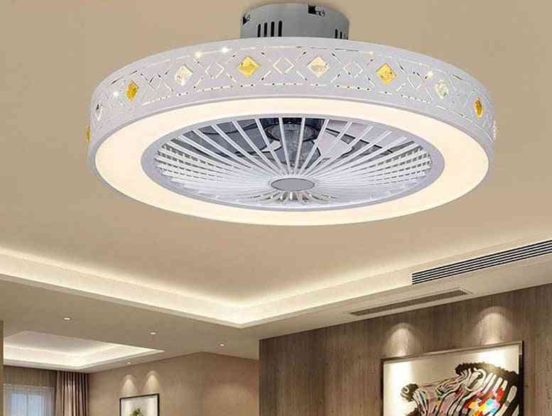 Ventilatore da soffitto minimalista con lampada, ventilatore da soffitto