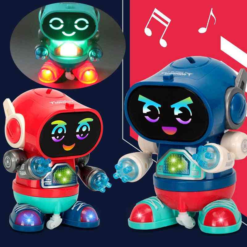Bambini robot danzanti elettrici giocattolo rock musica leggera educazione precoce che camminano venditori caldi bambini piccoli
