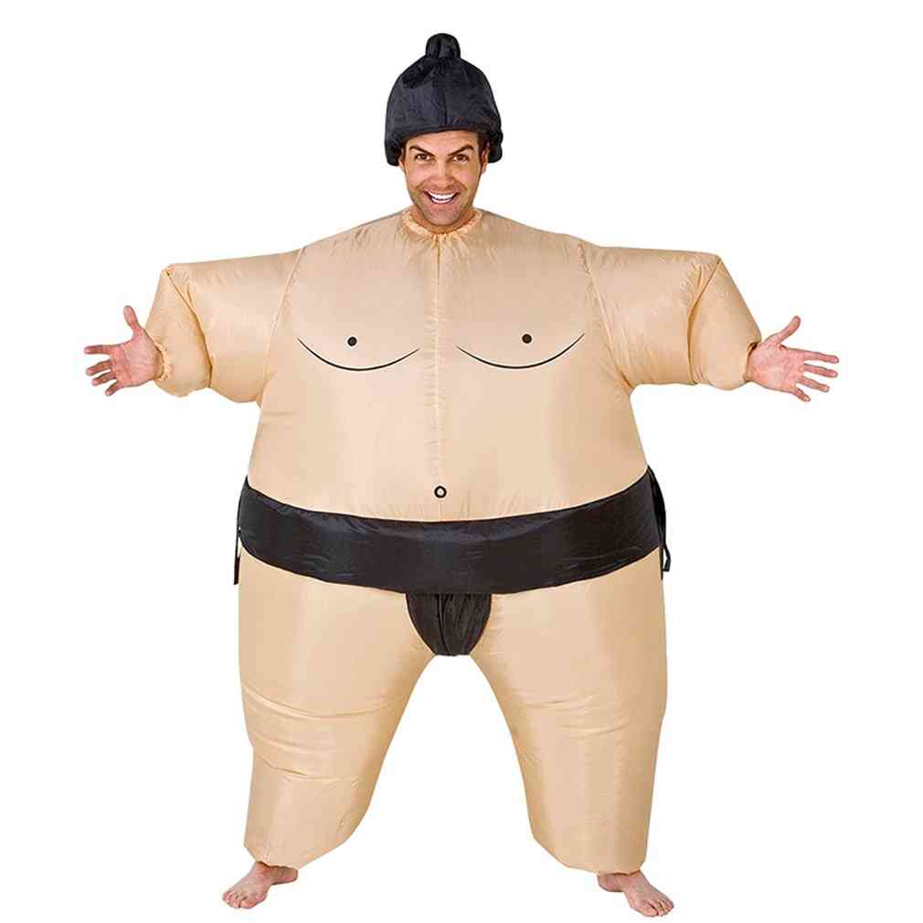 Inflatable Sumo Costume Suits, Wrestler Halloween For Adult/children, Fat Man, Party Cosplay, Blowup Clothes