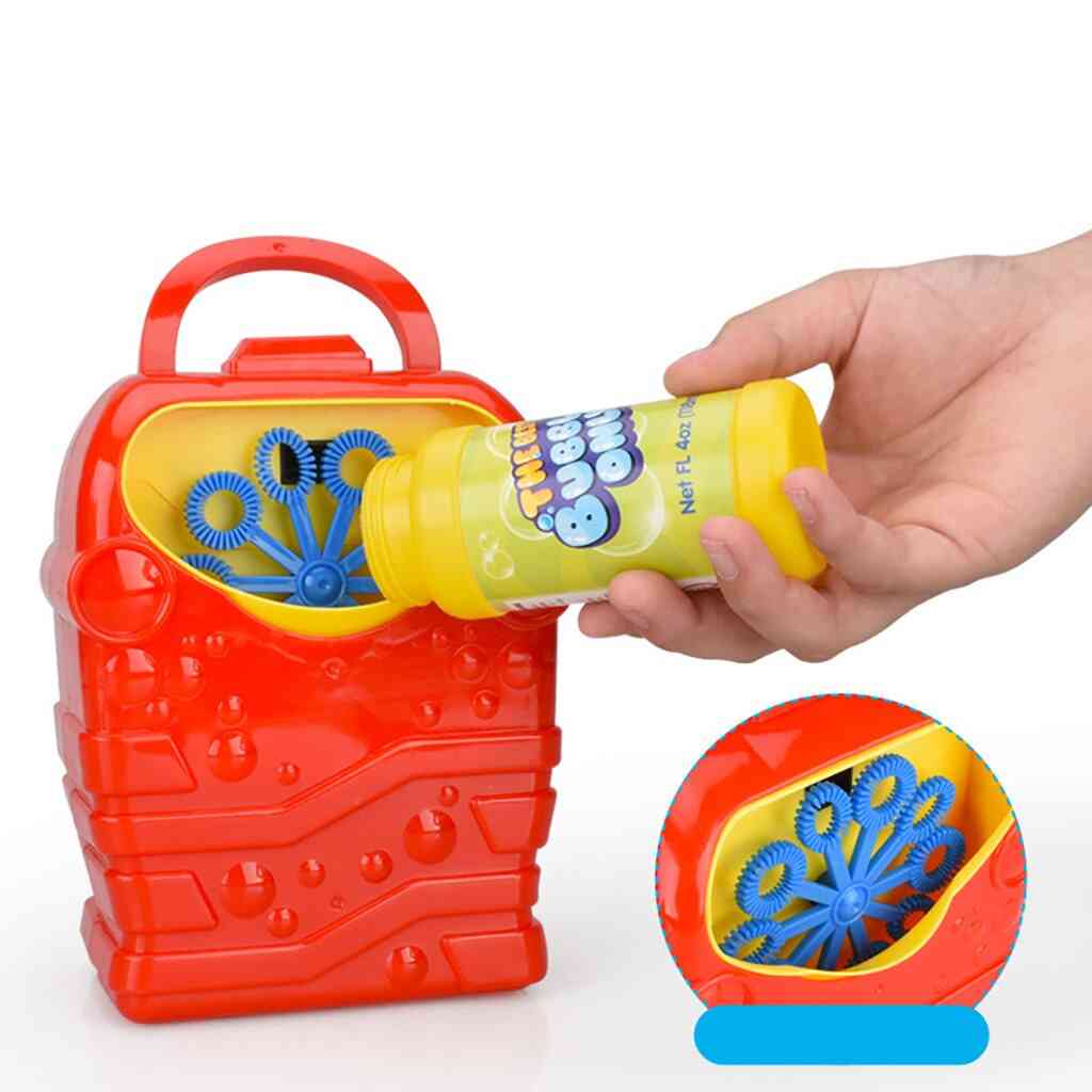 Bubble Machine Outdoor Toy,, Durable, Automatic Colorful Blower, Maker, Kids Baby Music, Electric
