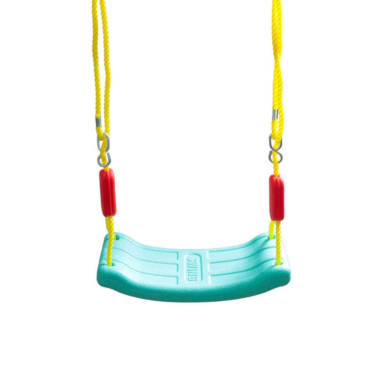 Kids Outdoor Indoor Garden Plastic Swing Seat Accessories With Adjustable Rope For, Sport