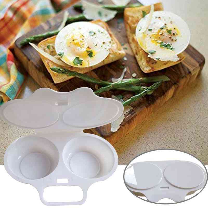 Kitchen Microwave Oven Round Shape Egg Steamer Cooking Mold
