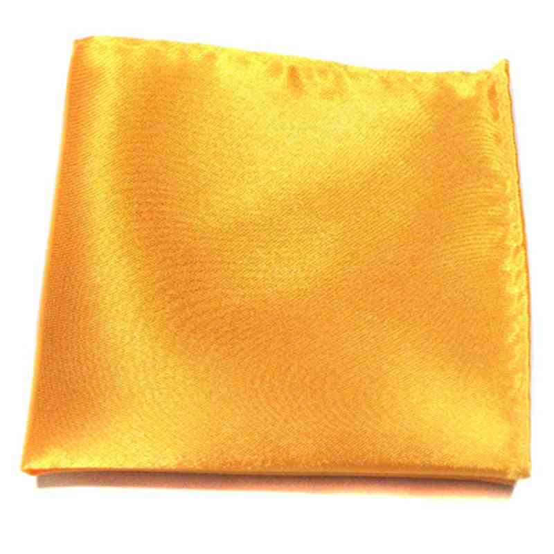 Lommetørklæde ensfarvet hankies silke lomme firkantet brysthåndklæde
