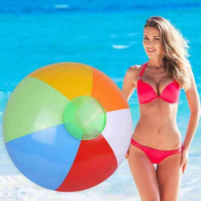 Inflatable Rainbow-color Beach Ball