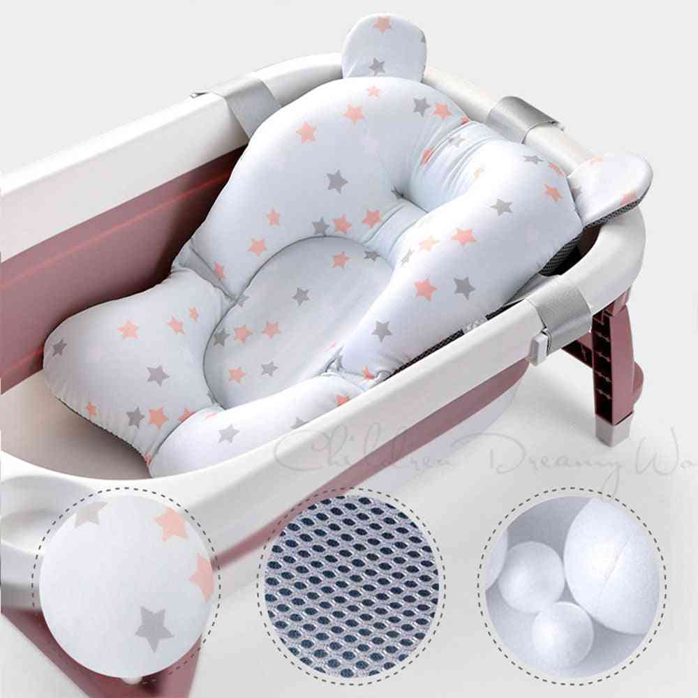 Baby Shower Bath Tub Pad Baby Foldable Non-slip Bathtub Float Seat
