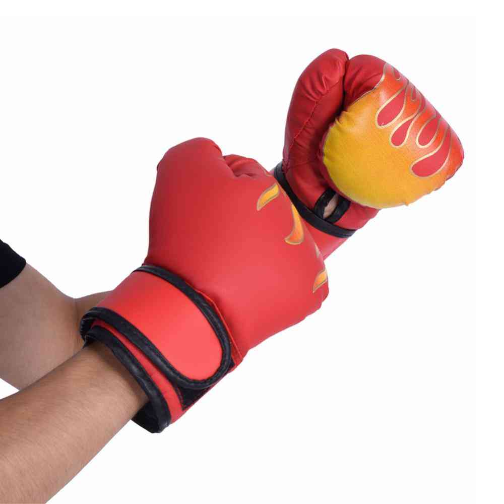 Children Pu Leather Training Fighting Boxing Gloves