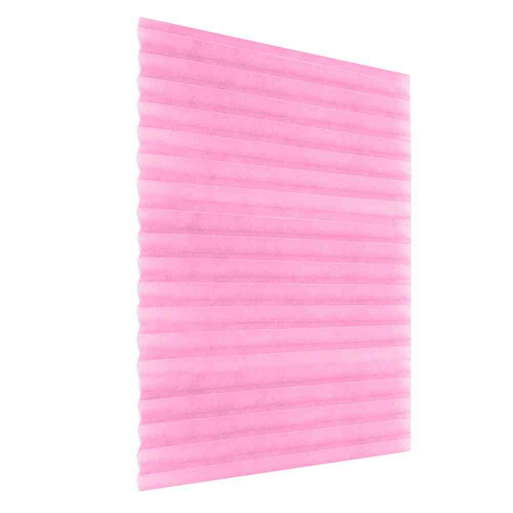 Self-adhesive Pleated Blinds Half Blackout Curtains