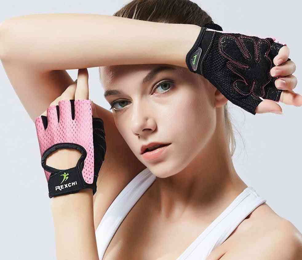 Power Weight Lifting- Hand Protector, Half-finger Gloves
