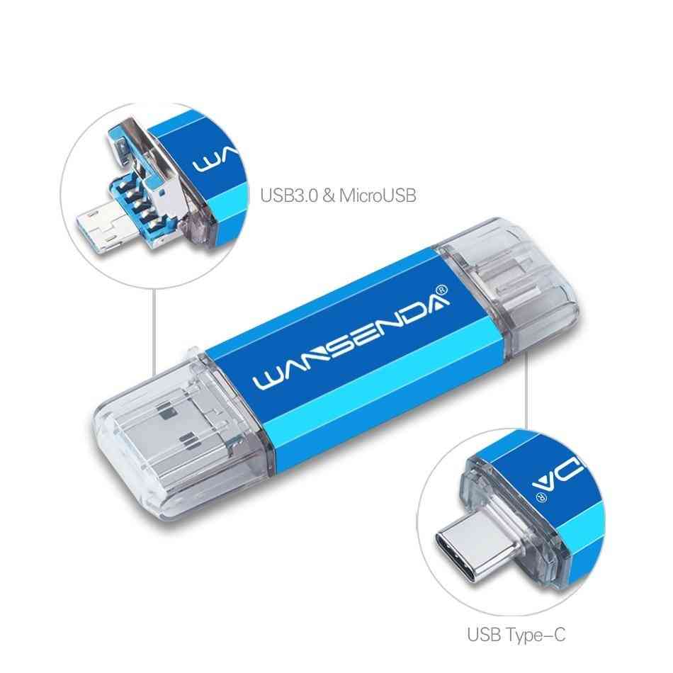 Usb Flash Drive Usb3.0 & Type-c & Micro Usb Pen Drive/memory Stick